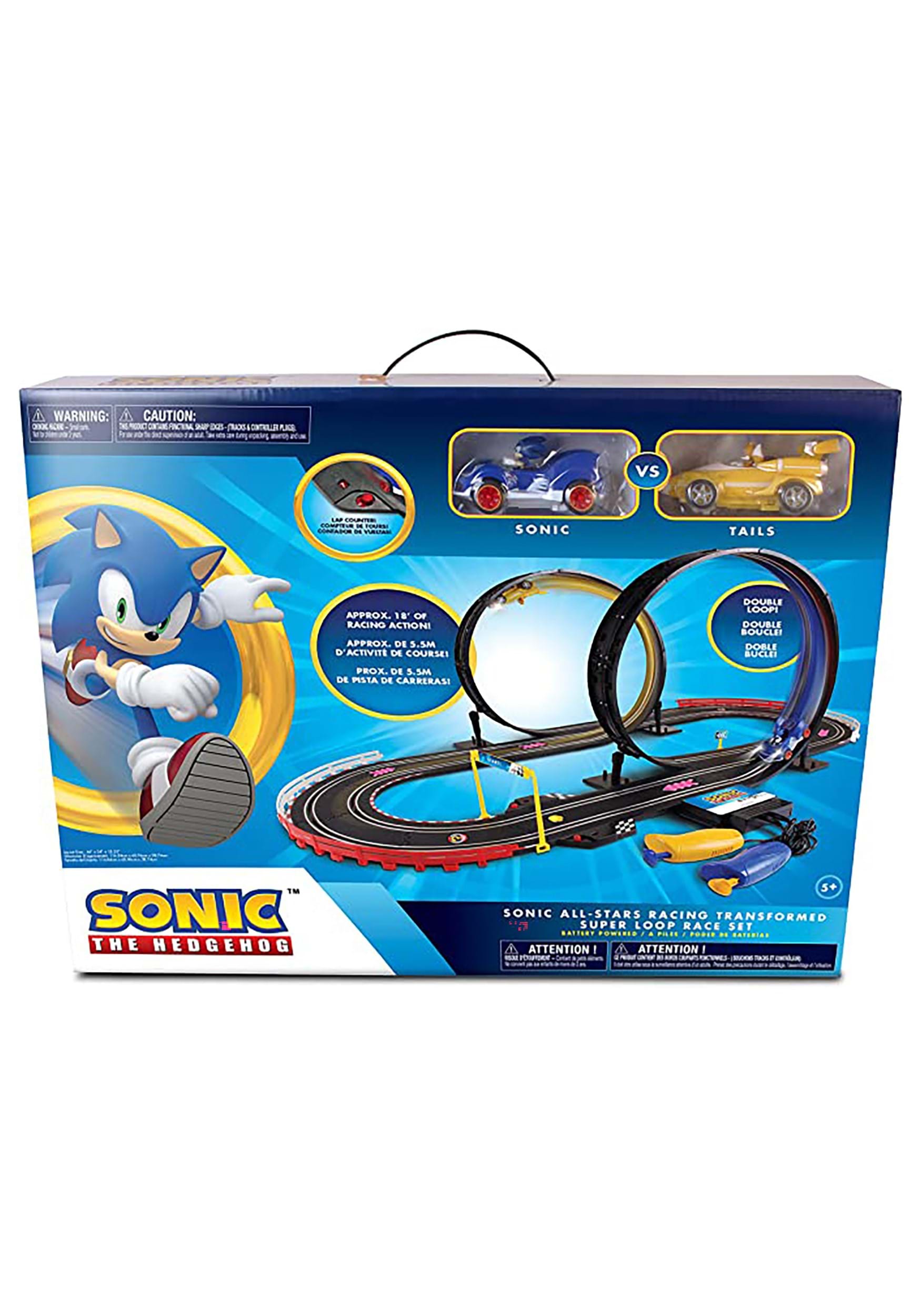 Sonic & Tails Super Loop Slot Car Race Set From NKOK