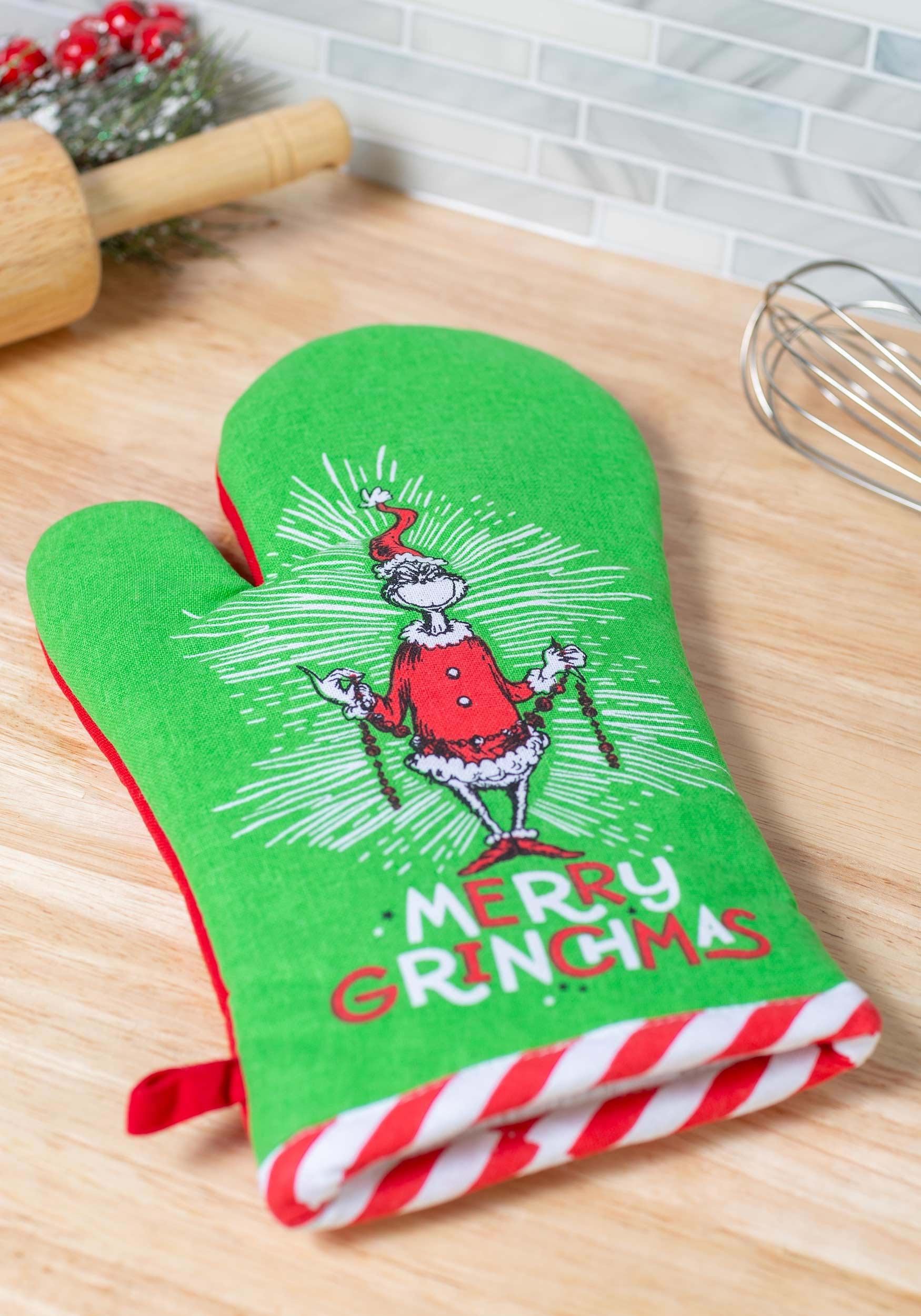 Grinch Oven Mitt For Kitchen , Grinch Gifts