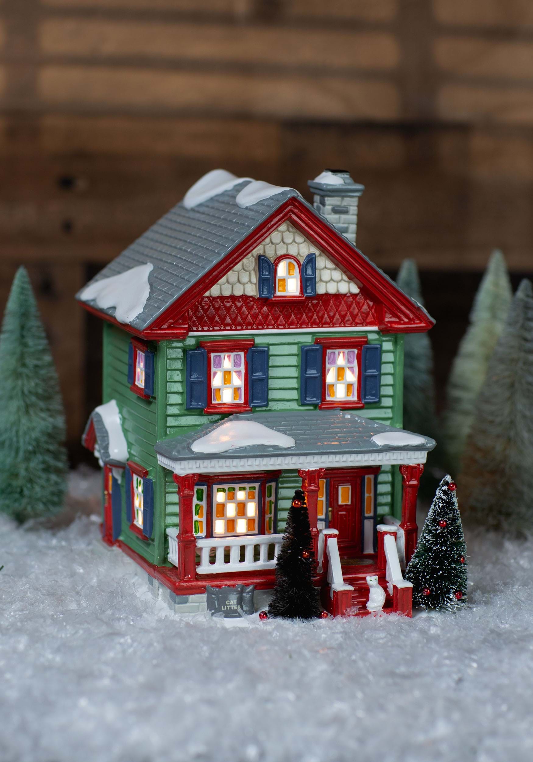 Christmas Vacation Aunt Bethanys House Lighted Building Snow Village