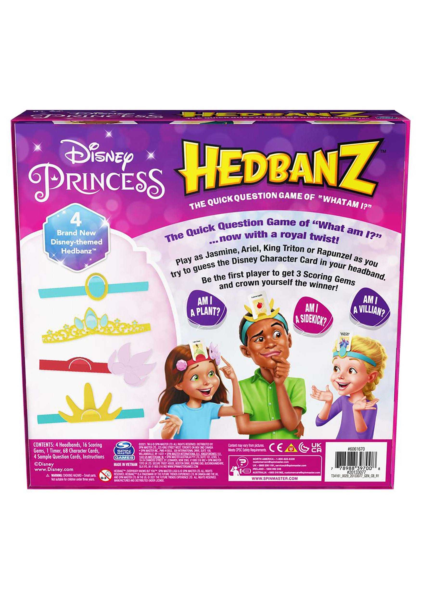 Headbandz Guessing Game Disney Princess Edition