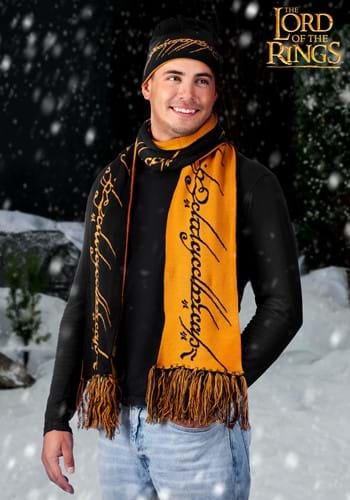 Lord of the Rings One Ring Knit Hat and Scarf Set