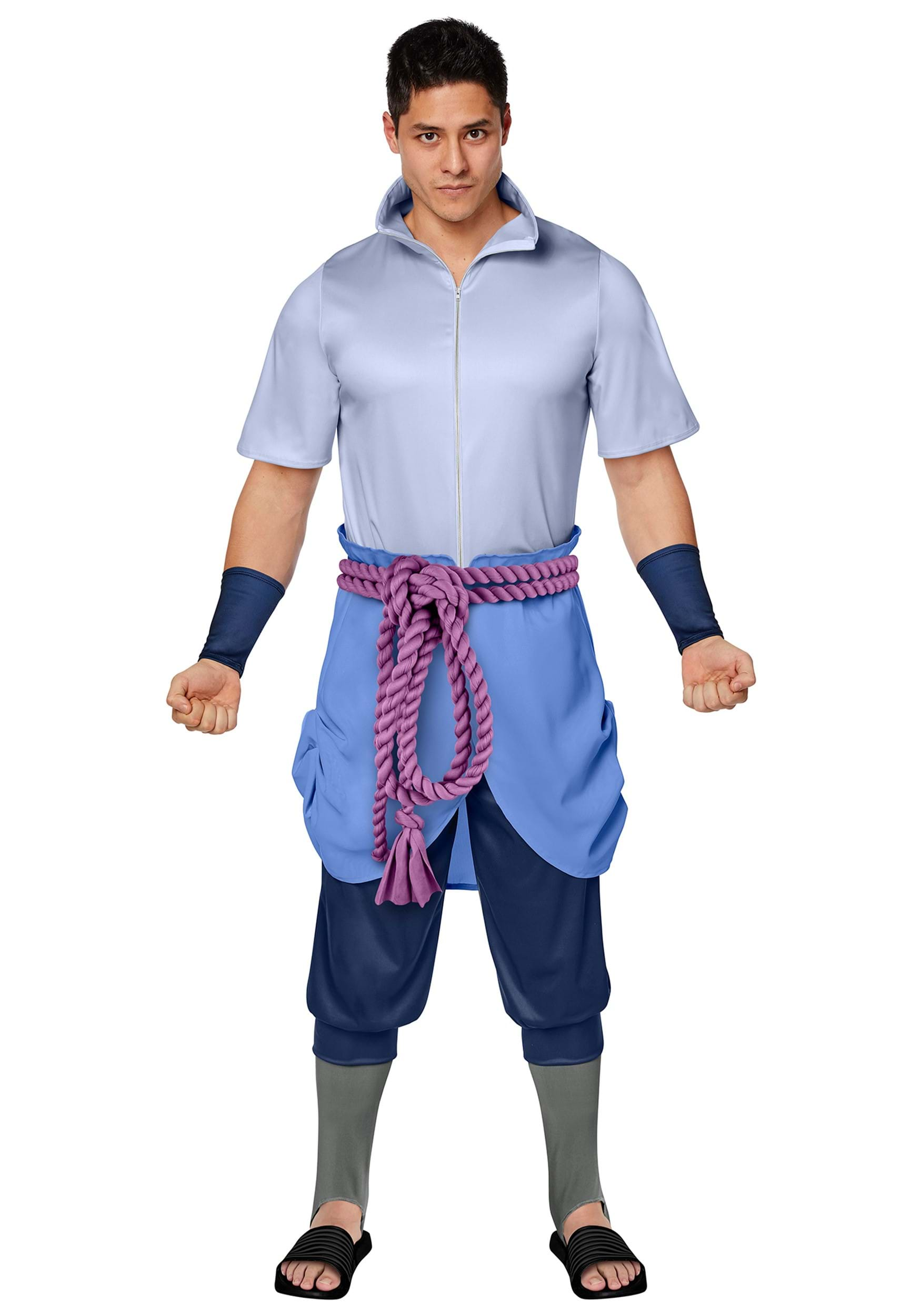 Photos - Fancy Dress InSpirit Naruto Shippuden Adult Sasuke Uchiha Costume Blue/Purple ISP1