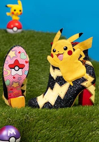 Irregular Choice Pokemon Shock Walk Pikachu Heel Boots