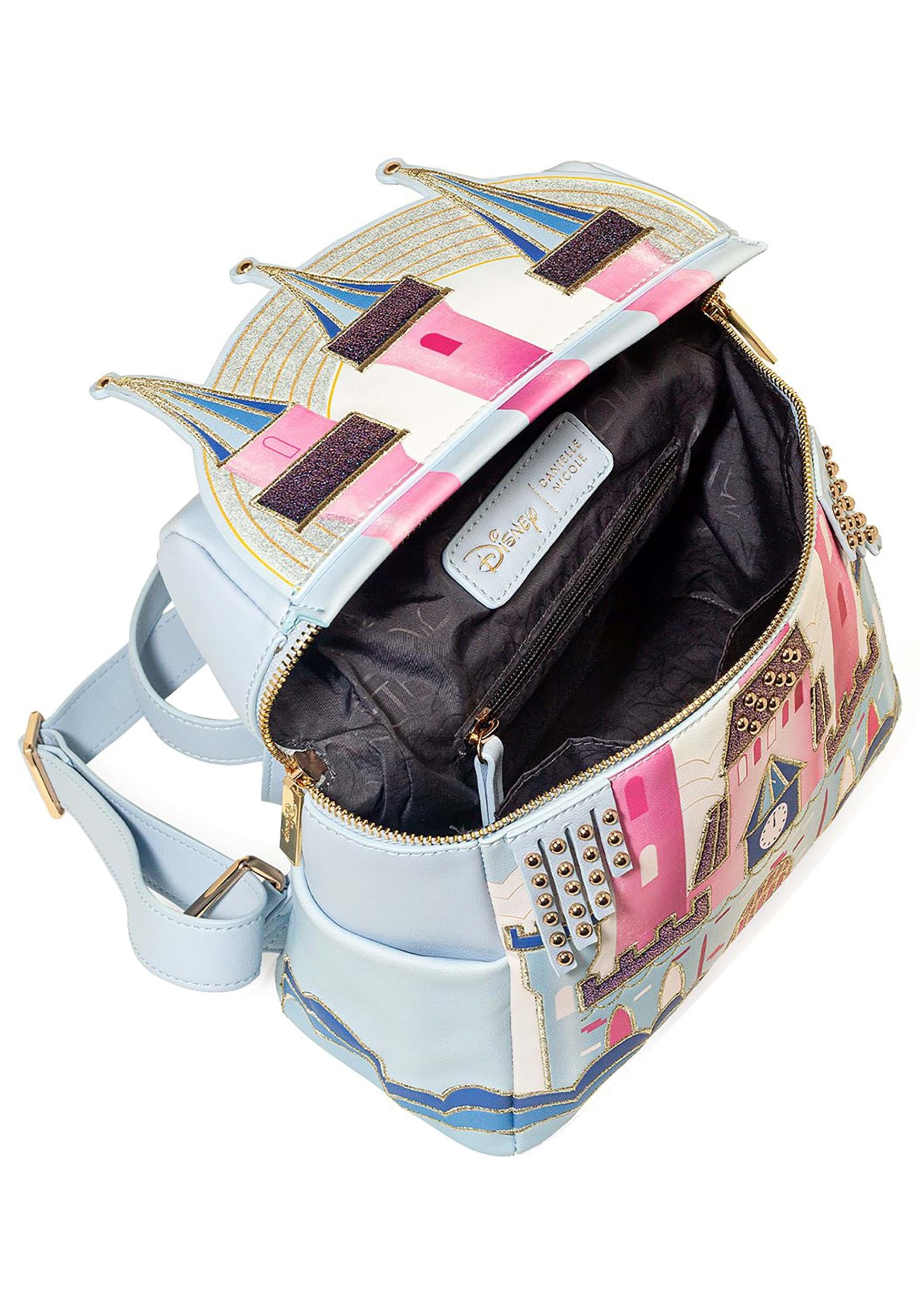 loungefly sleeping beauty castle mini backpack