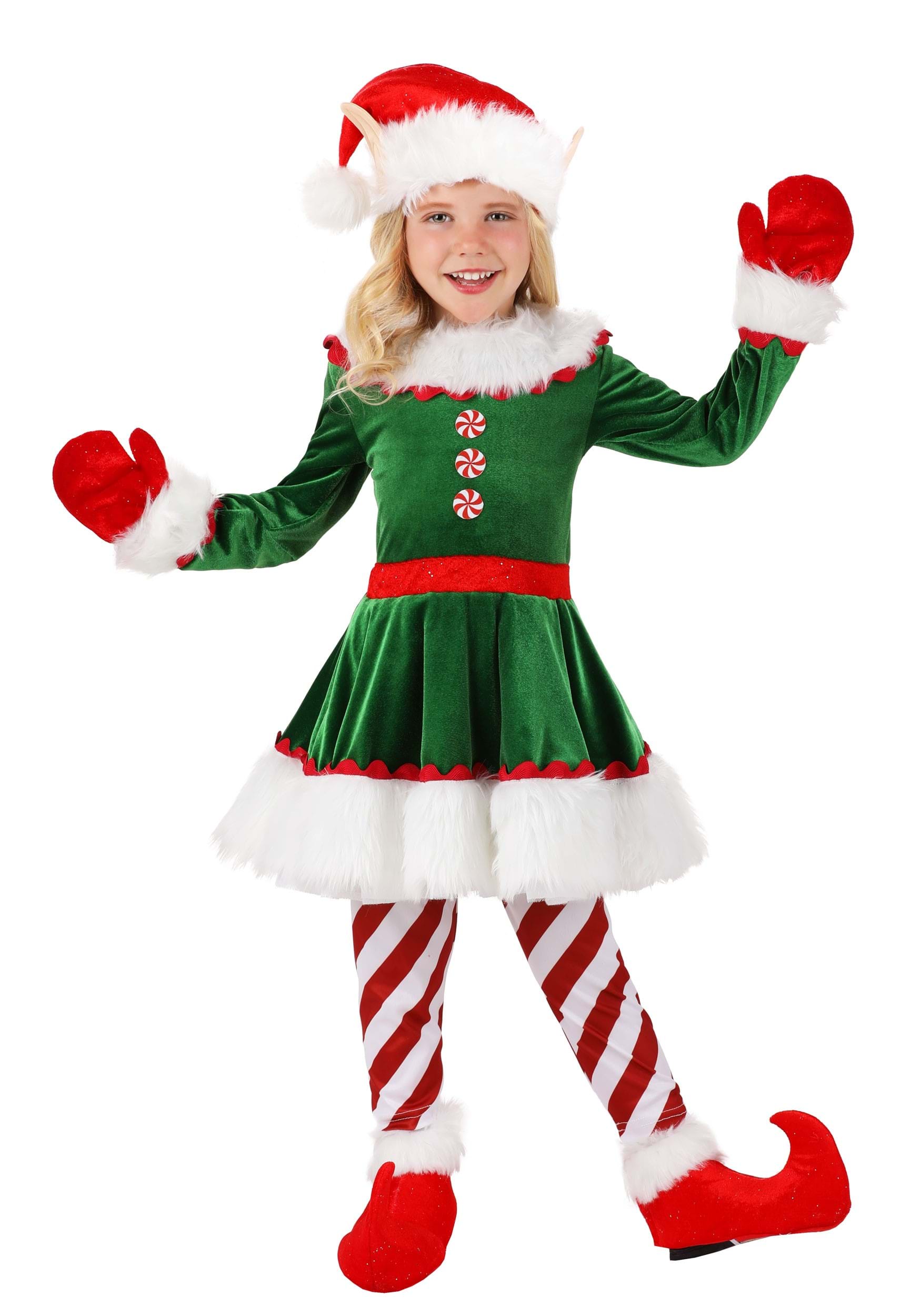 Girls Christmas Elf Toddler Costume | Kids Elf Costumes