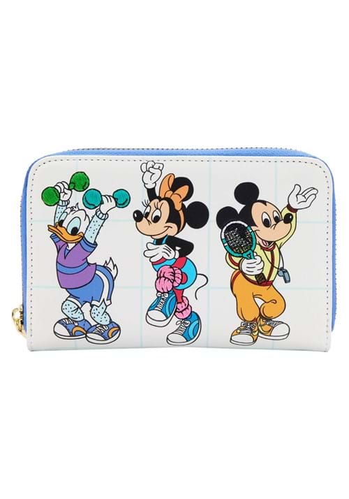 Loungefly Disney Mousercise Zip Around Wallet