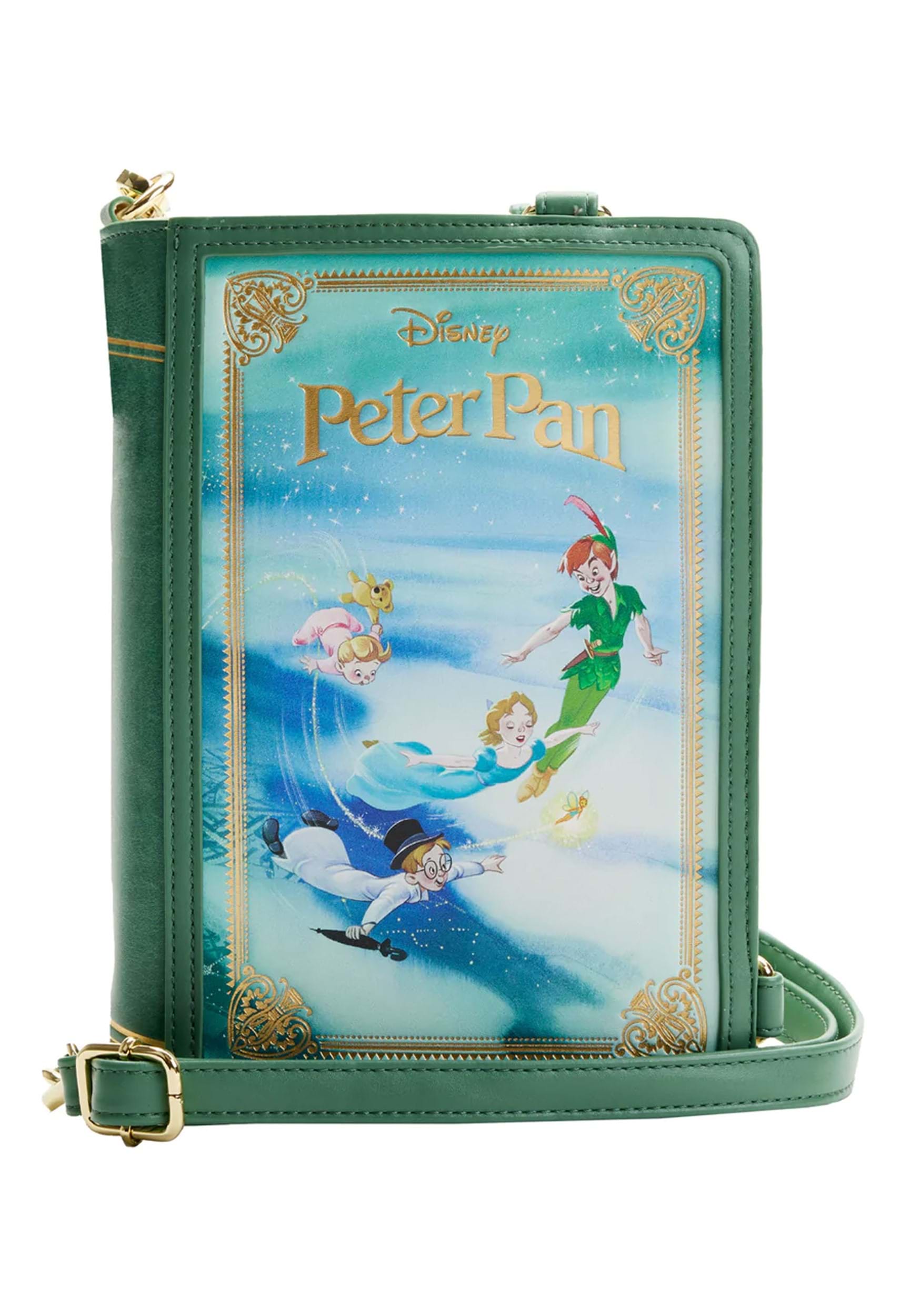 Disney Peter Pan Book Convertible Crossbody Bag by Loungefly