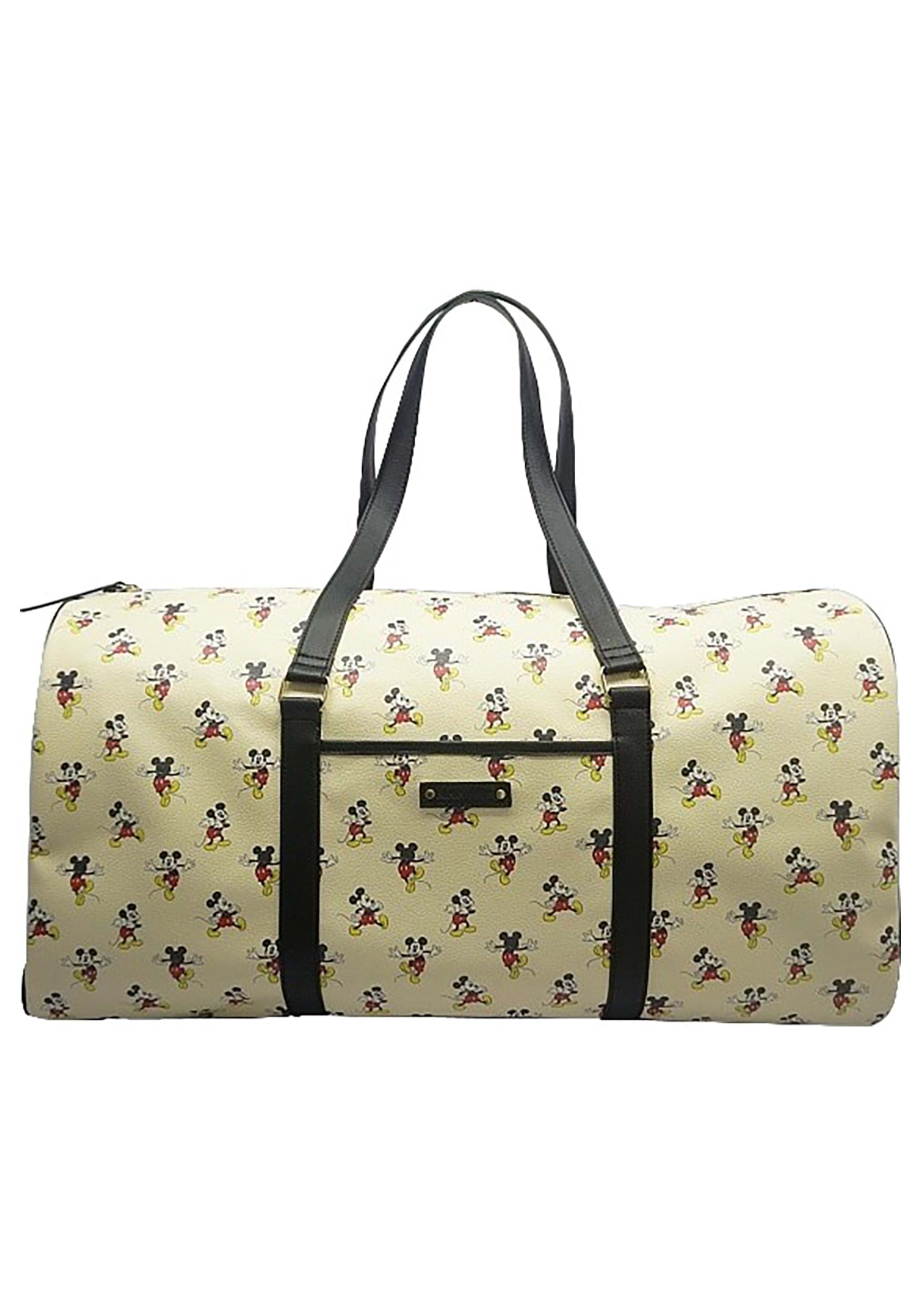 Cream Mickey Mouse Duffel Bag