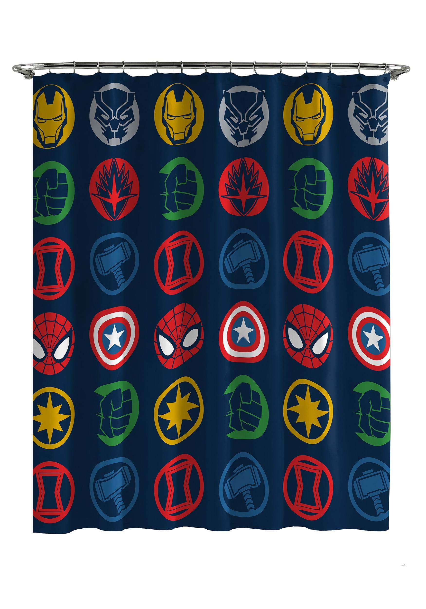 Avengers Marvel Shields Shower Curtain