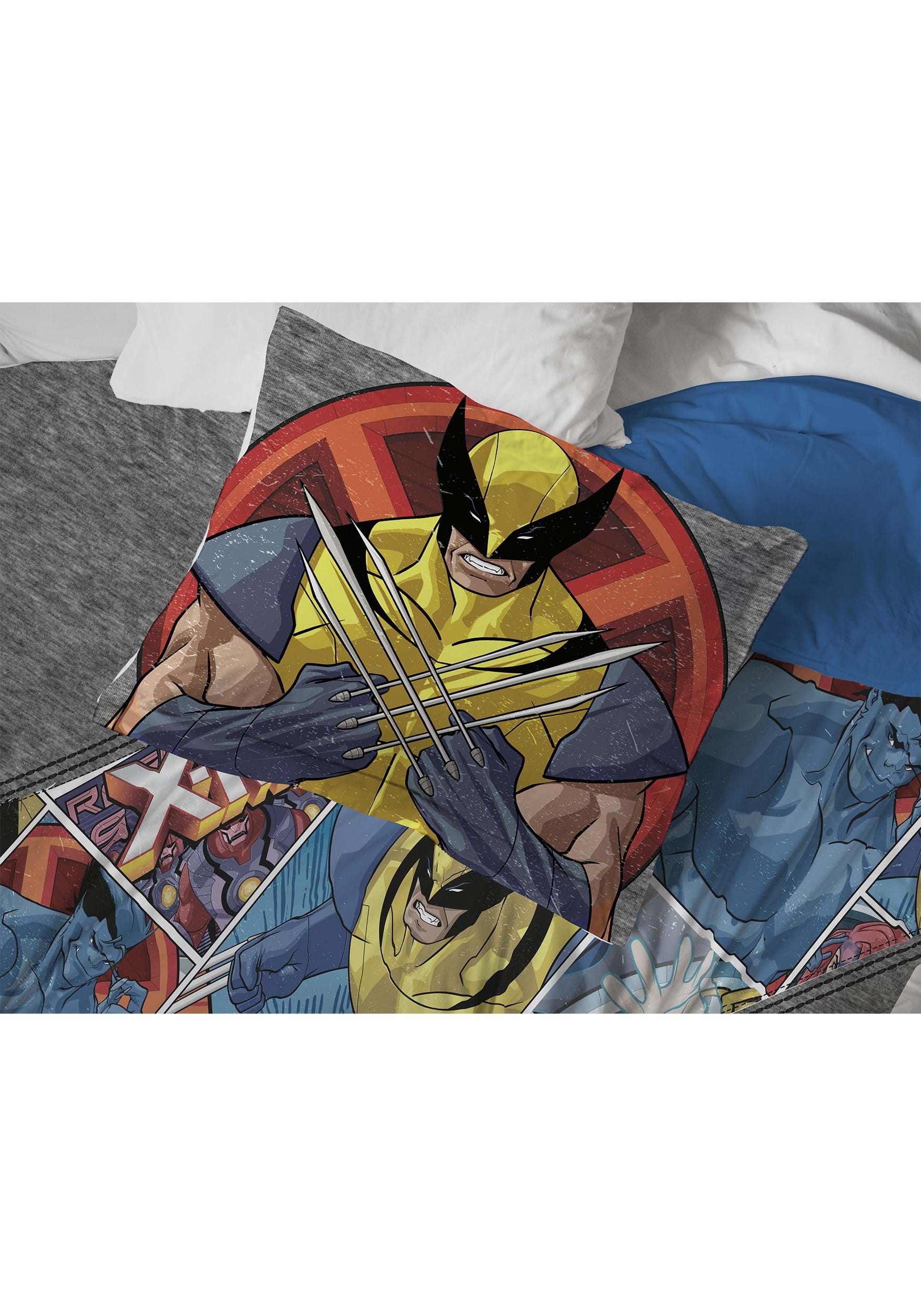 Twin Comforter & Sham Marvel X-Men Mutants Set