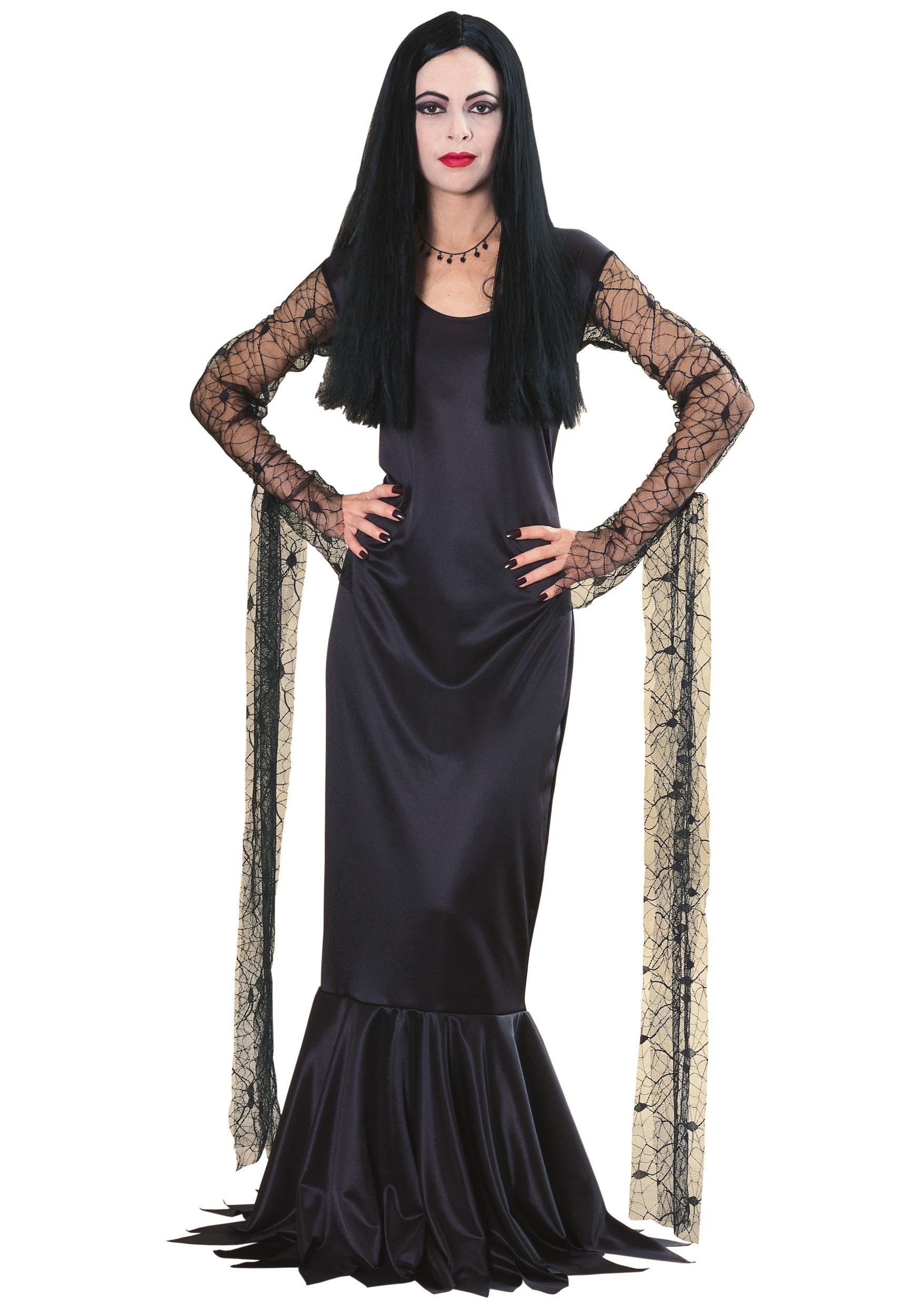 Photos - Fancy Dress Rubies Costume Co. Inc Morticia Addams Costume for Women Black RU15526 