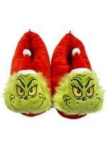 GRINCH WITH SANTA HAT UNISEX ADULT SLIPPER Alt 1