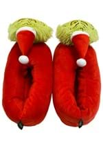 GRINCH WITH SANTA HAT UNISEX ADULT SLIPPER Alt 2