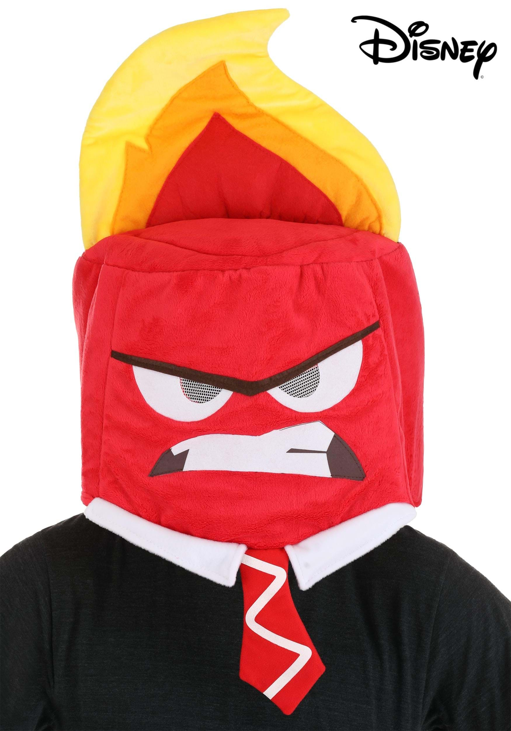 Disney Anger Plush Mask Hat | Movie Costumes