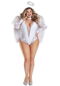 Womens Plus Size Sexy Sparkle Angel Costume