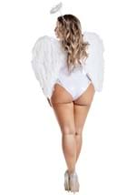 Womens Plus Size Sexy Sparkle Angel Costume Alt 1