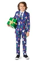 Suitmeister Christmas Snowman Boys Blue Suit