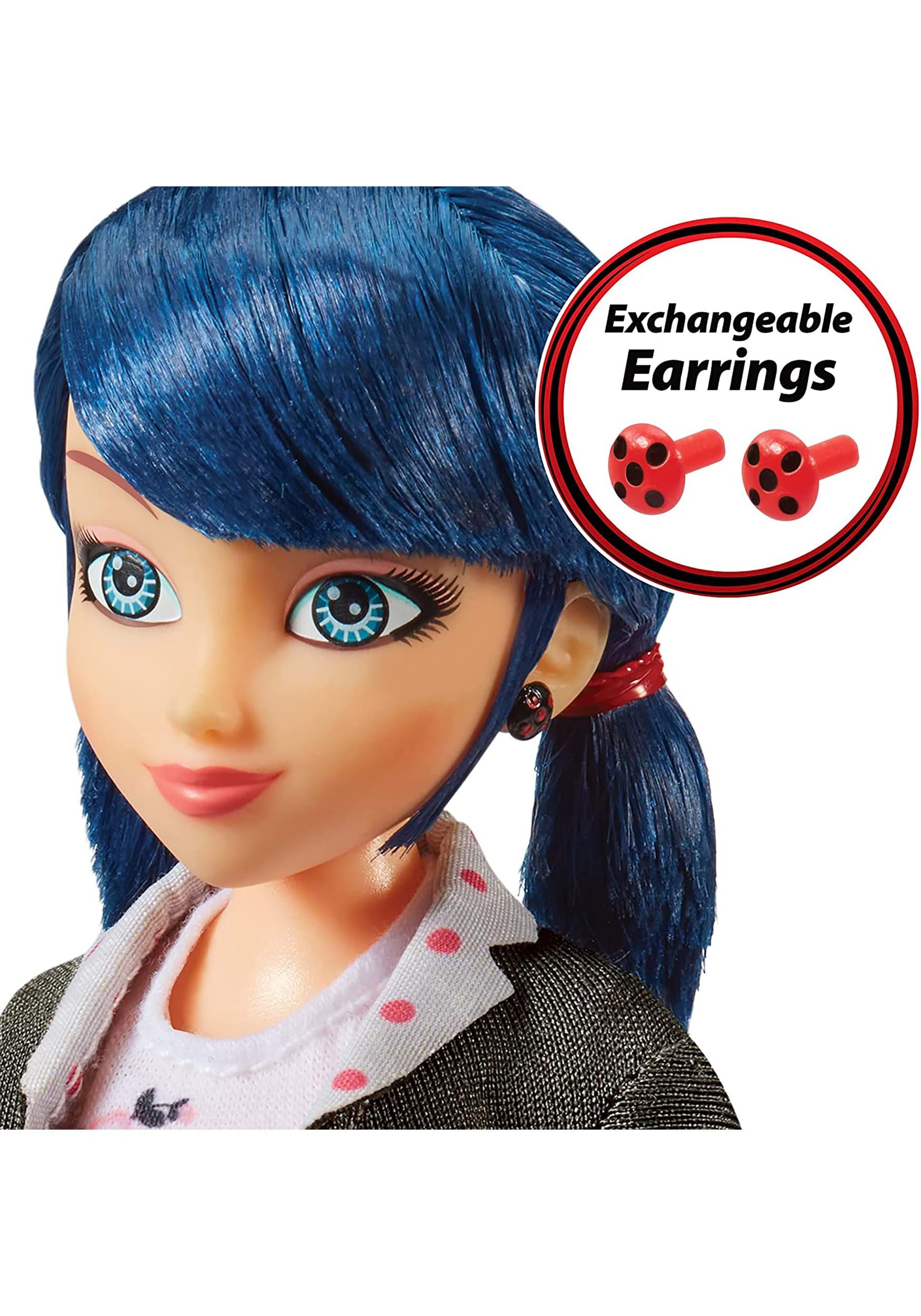 Miraculous Ladybug Superhero Secret Marinette Doll with Outfit