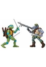 TMNT Leo Vs Rocksteady 2 Pack Action Figure