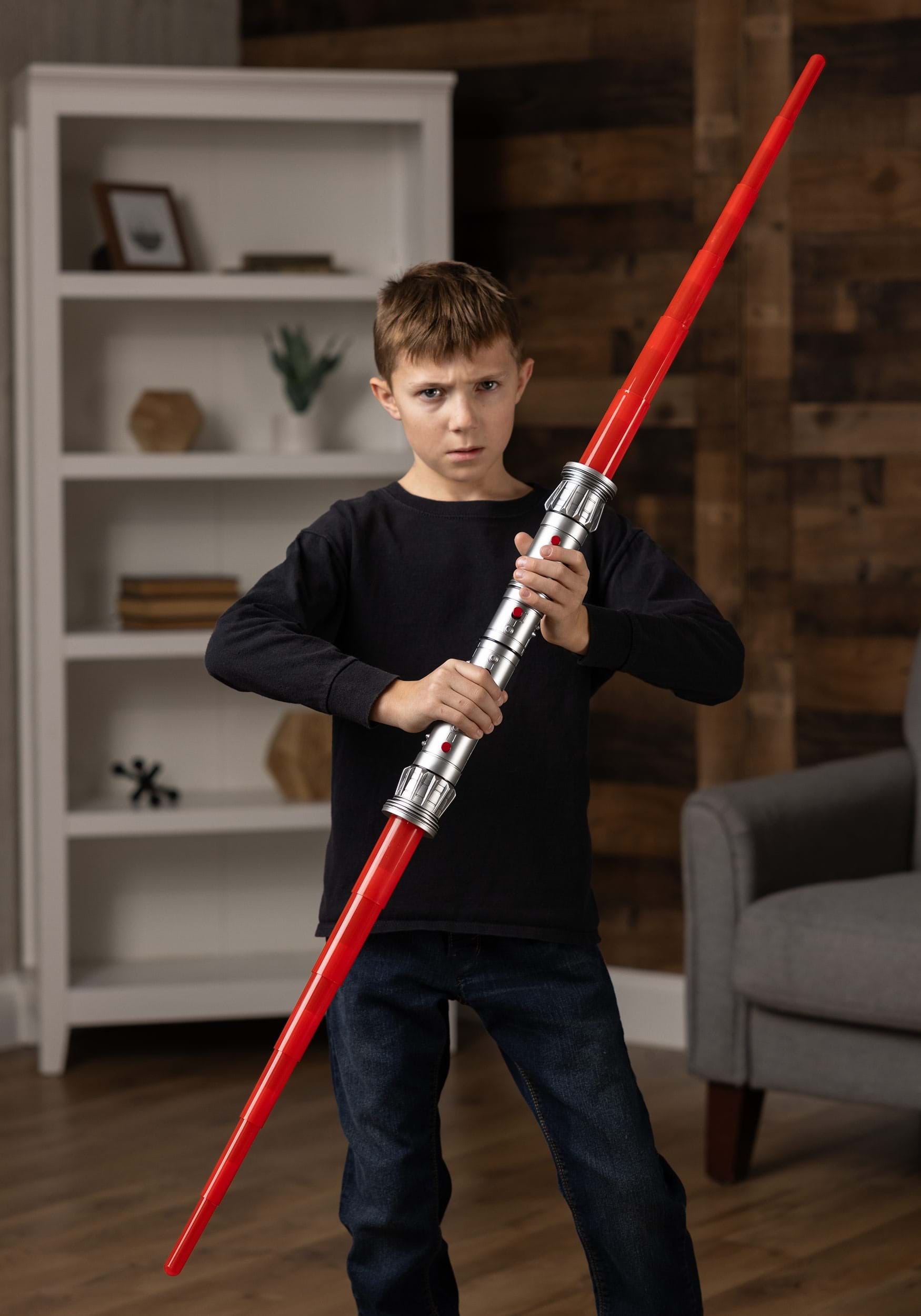 Red Double-Blade Darth Maul Lightsaber from Star Wars