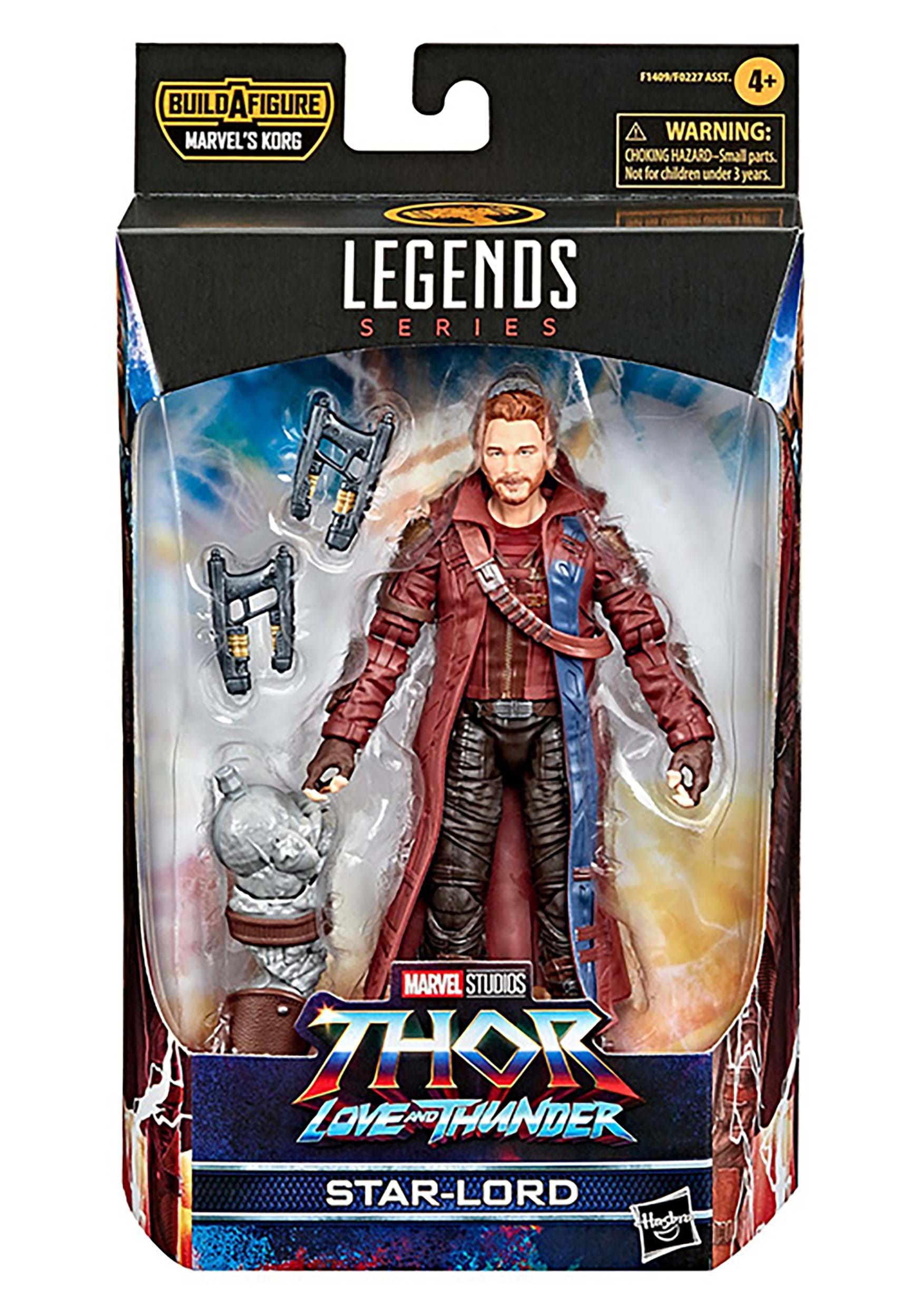 Marvel Legends Thor: Love and Thunder Star-Lord Action Figure 6-inch  Collectible Toy, 2 Accessories, 1 Build-A-Figure Part - Marvel