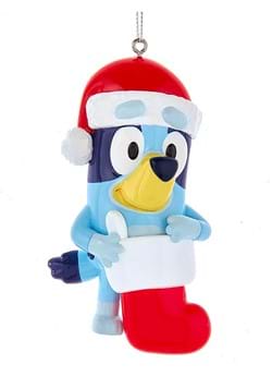 Resin Bluey Christmas Personalization Ornament