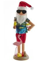 15.5 Inch Wood Beach Santa Nutcracker