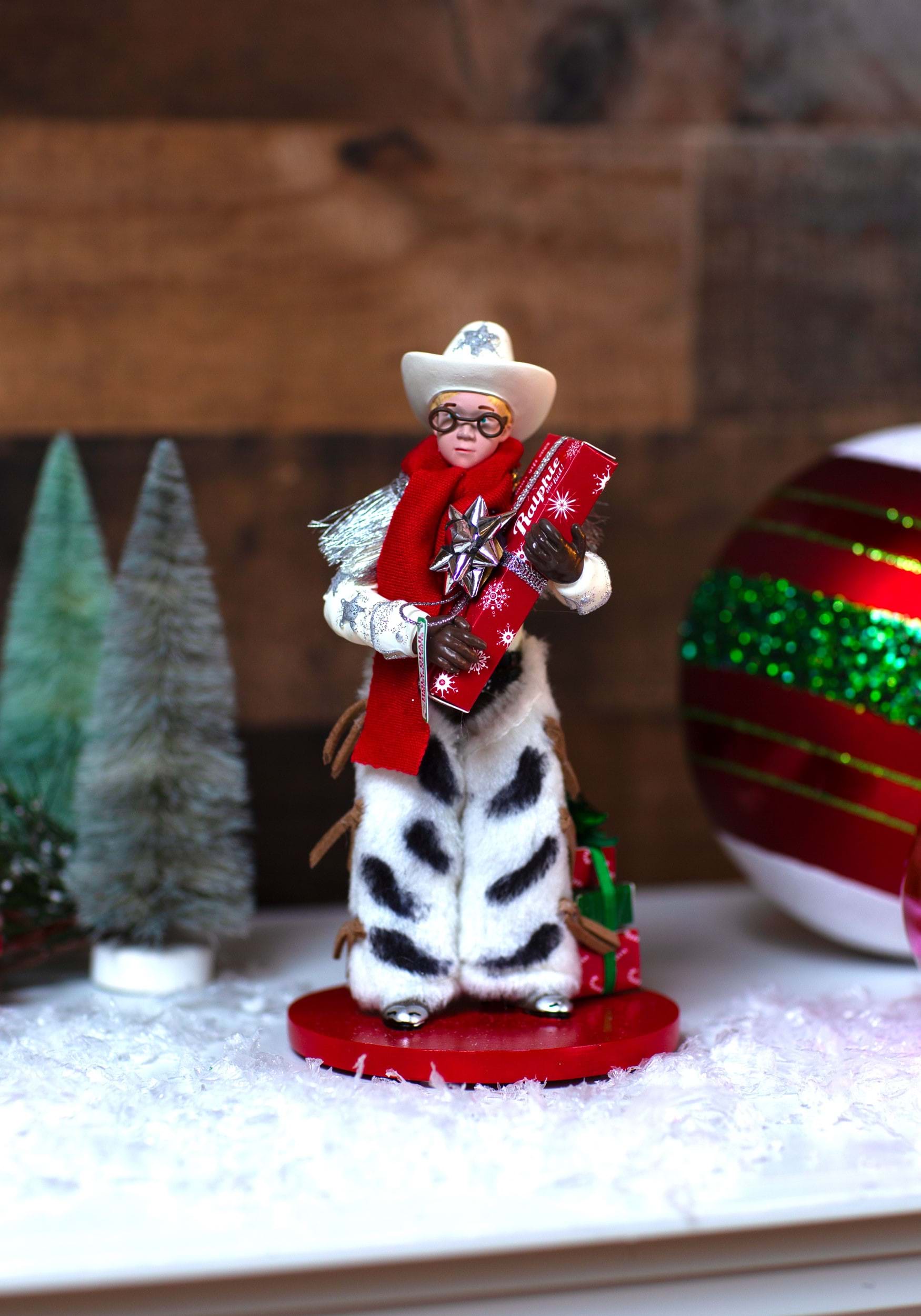 A Christmas Story Cowboy Ralphie 7.5" Table Piece | Christmas Decor