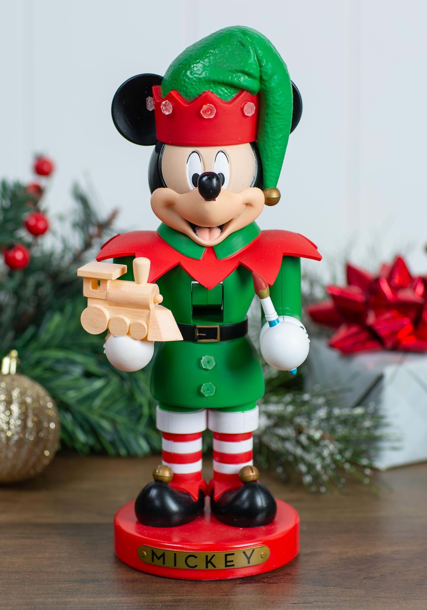 Mickey The Elf 10 Inch Nutcracker