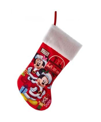 19 Inch Santa Mickey & Minnie Stocking