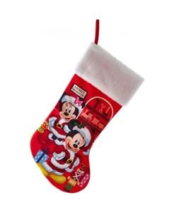 19 Inch Santa Mickey & Minnie Stocking
