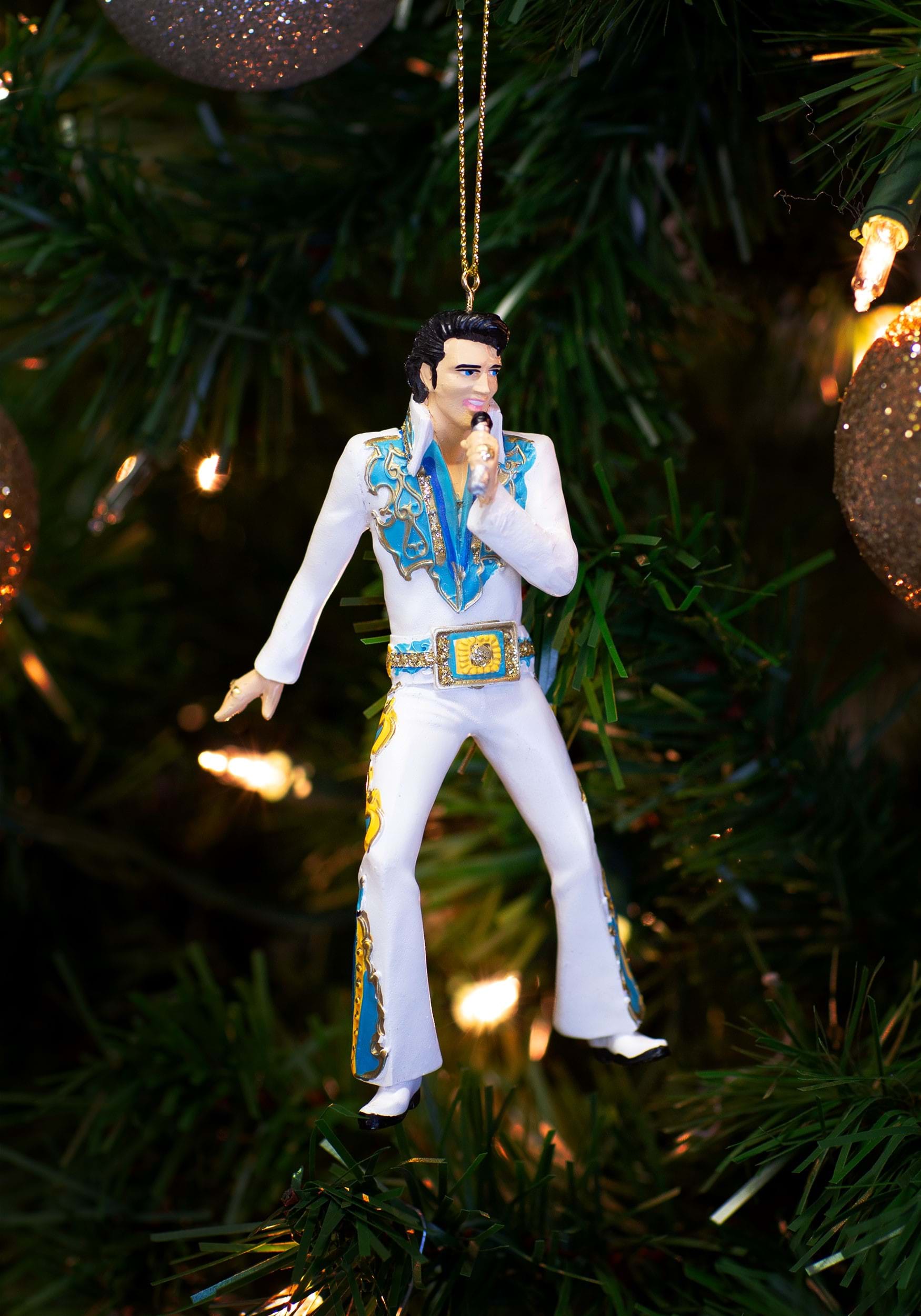5.25-Inch Elvis in Arabian Jumpsuit Tree Ornament | Christmas Ornaments