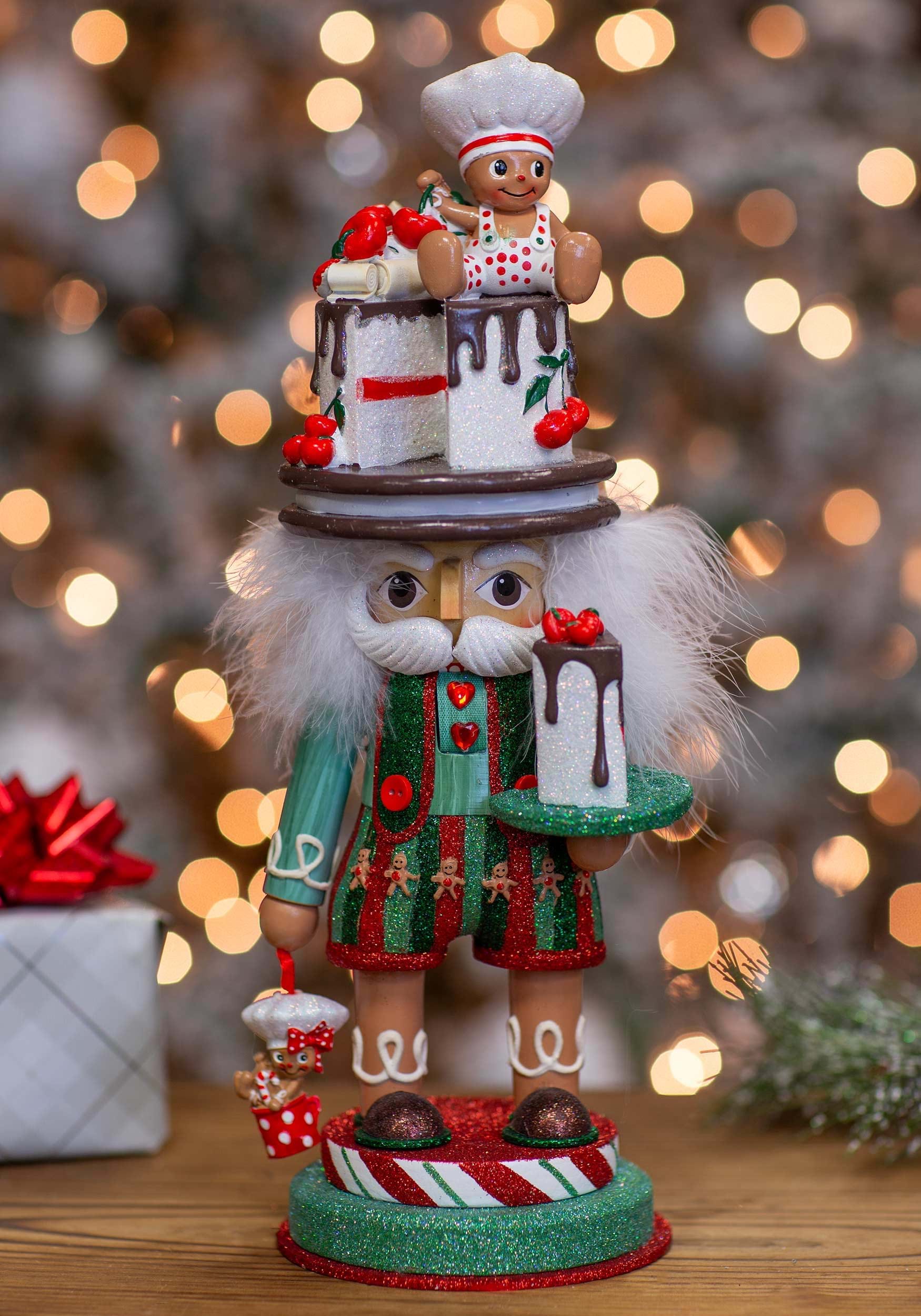 15" Hollywood Gingerbread Baker Nutcracker Christmas Decoration