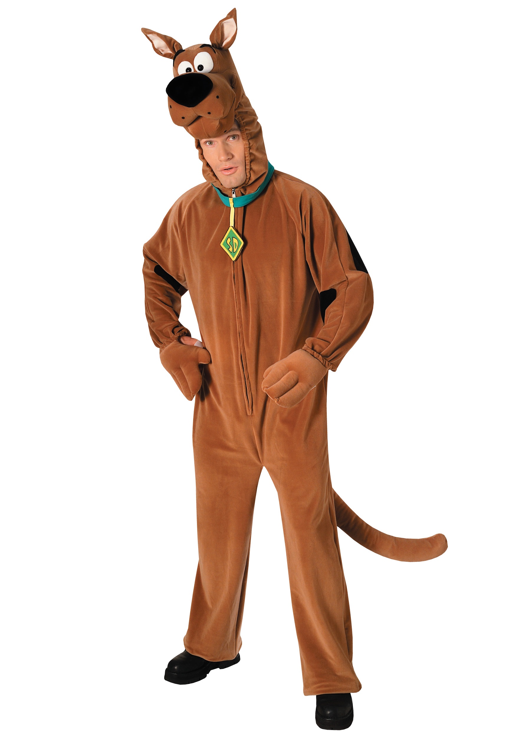 Adult Deluxe Scooby Doo Costume Cartoon Character Costume