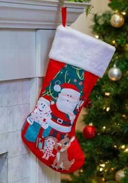 19 inch Rudolph & Santa with Tree Stocking