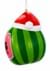 Cocomelon Watermelon with Santa Hat Ornament Alt 3