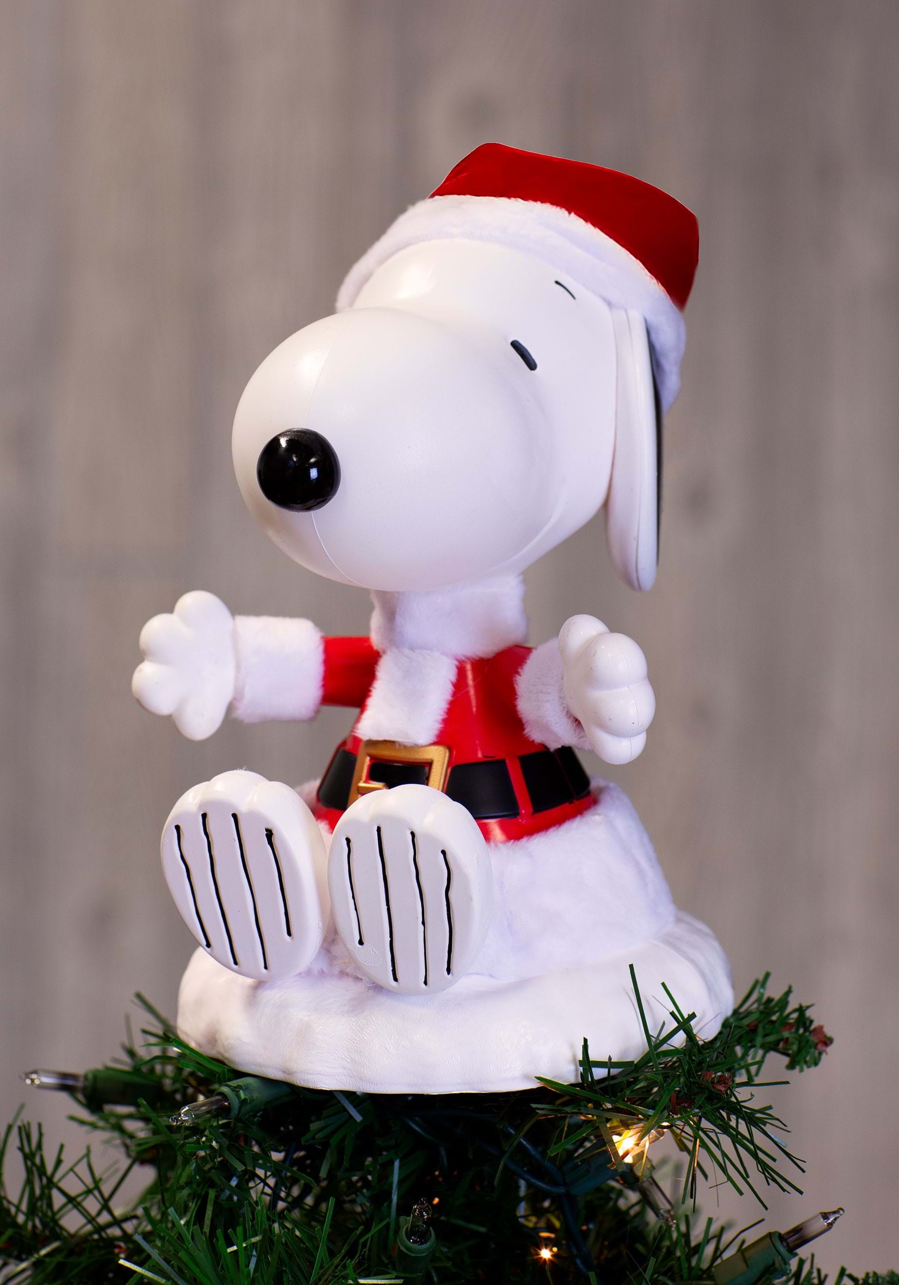 Snoopy Santa Peanuts Tree Topper