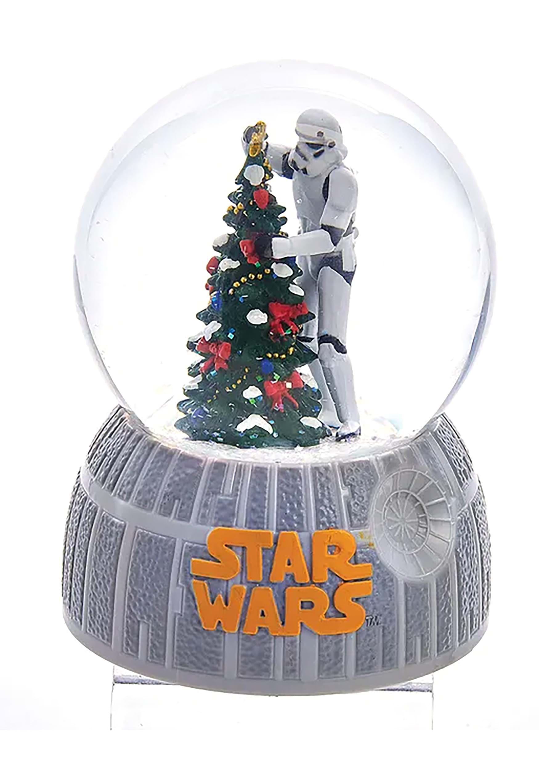 Star Wars Stormtrooper Decorating A Tree Musical Globe
