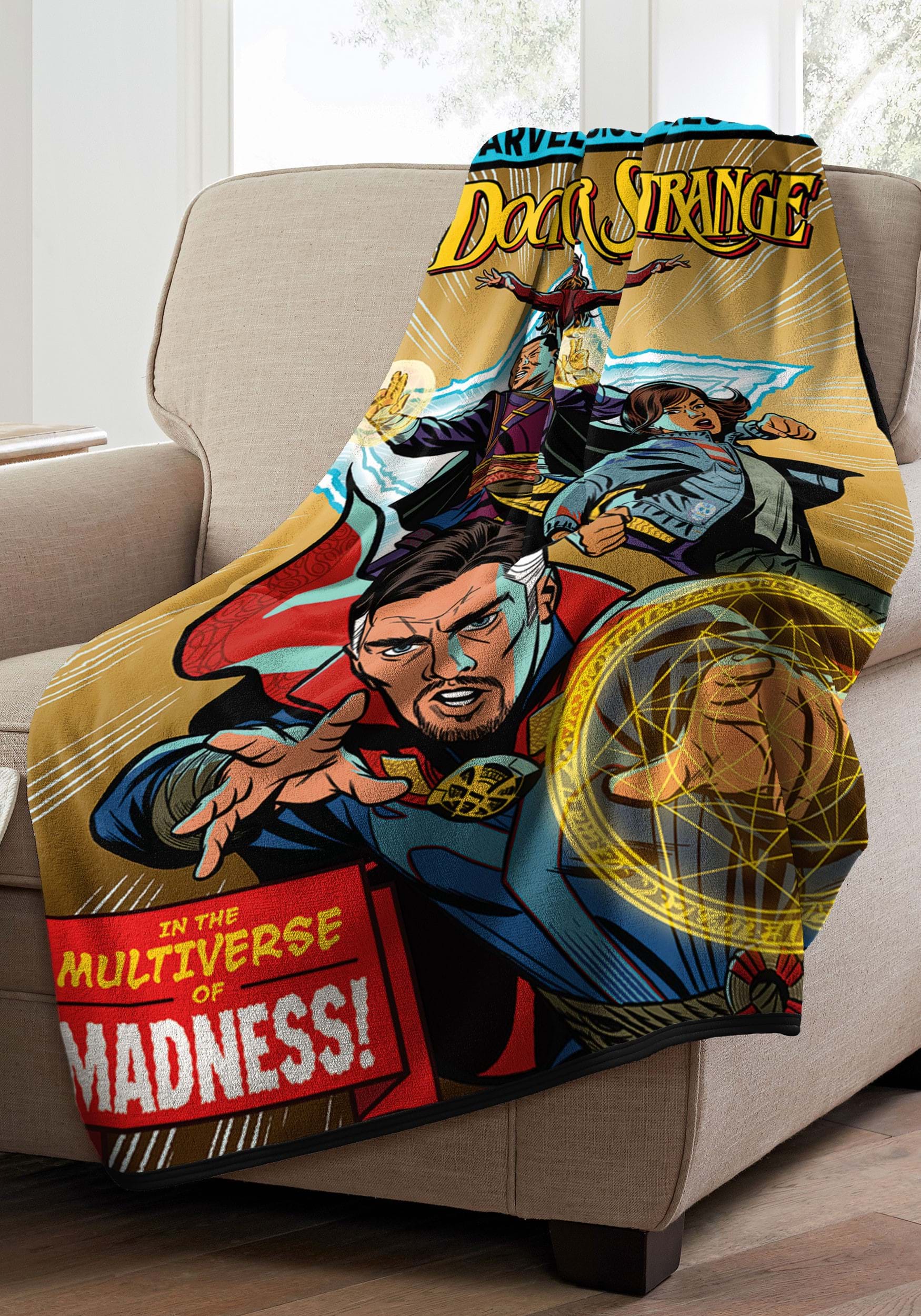 Dr. Strange - Comic Madness Throw Blanket