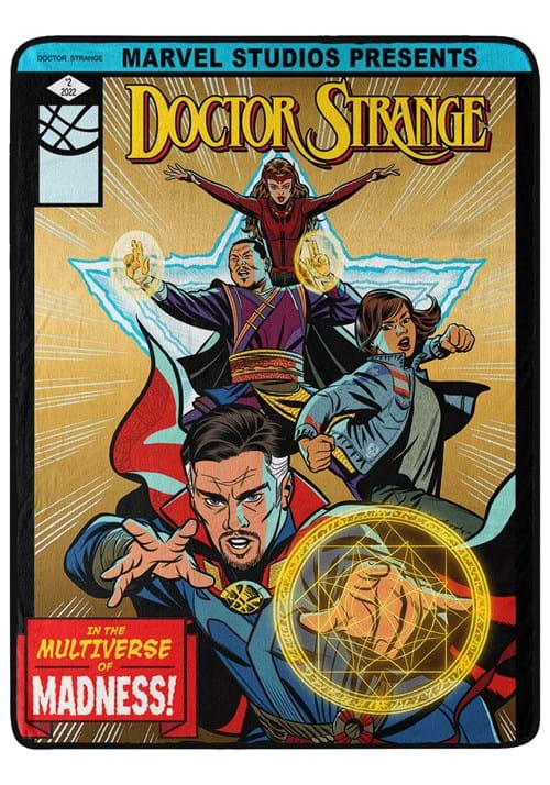 Doctor Strange Comic Madness Throw Blanket UPD