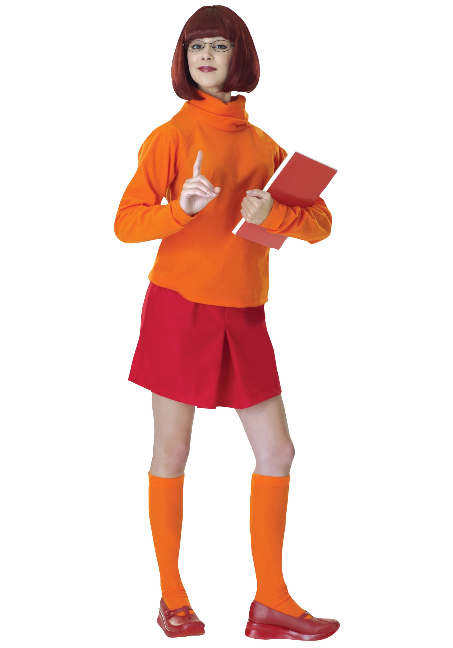 Photos - Fancy Dress Rubies Costume Co. Inc Adult Velma Costume W/ Wig - Adult Scooby Doo Costu 