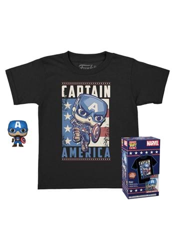 Pocket Pop Kids Tee Marvel Captain America