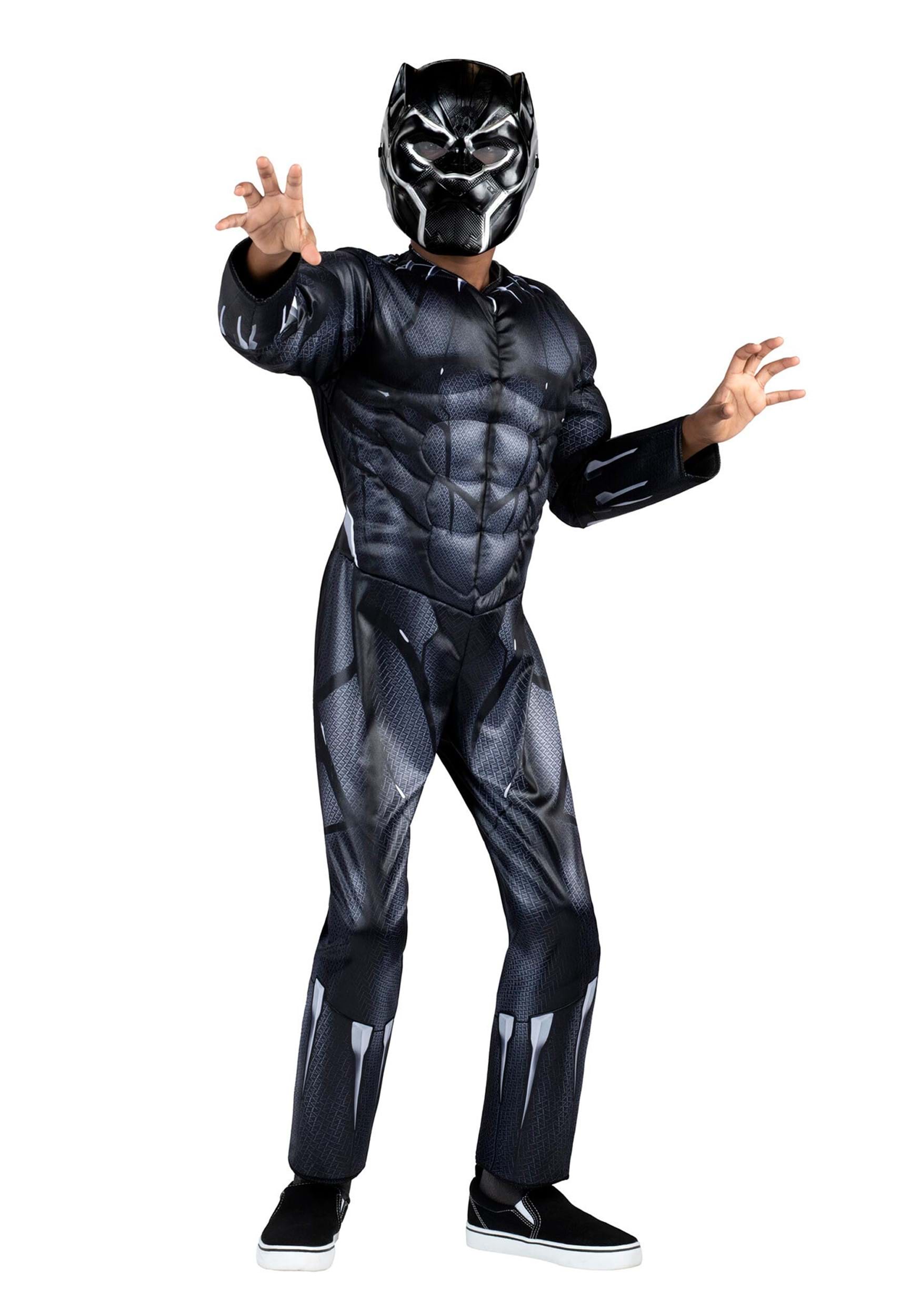 Photos - Fancy Dress Jazwares Black Panther Boy's Costume Black/Gray JWC0747 