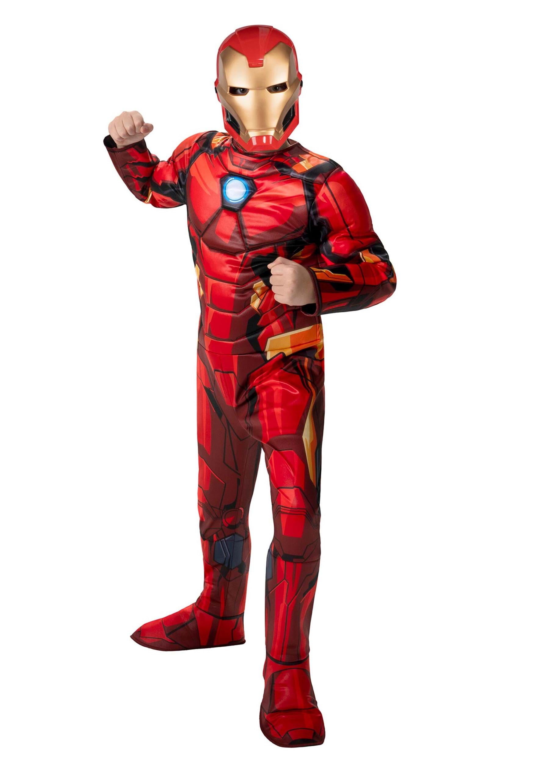 Marvel Boys Iron Man Costume Zip-up Hoodie 