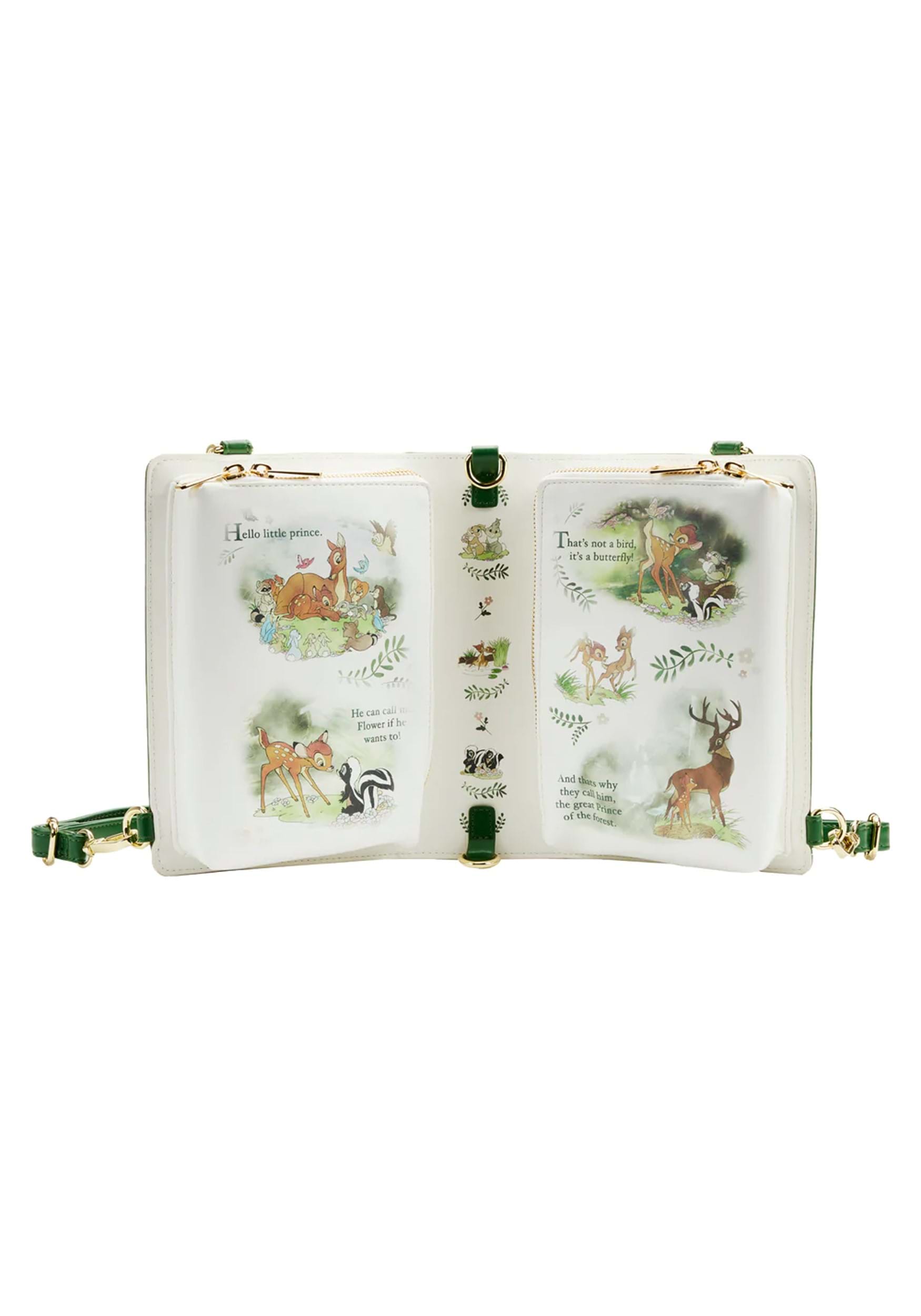 Loungefly Disney Classic Books Bambi Convertible Crossbody Purse