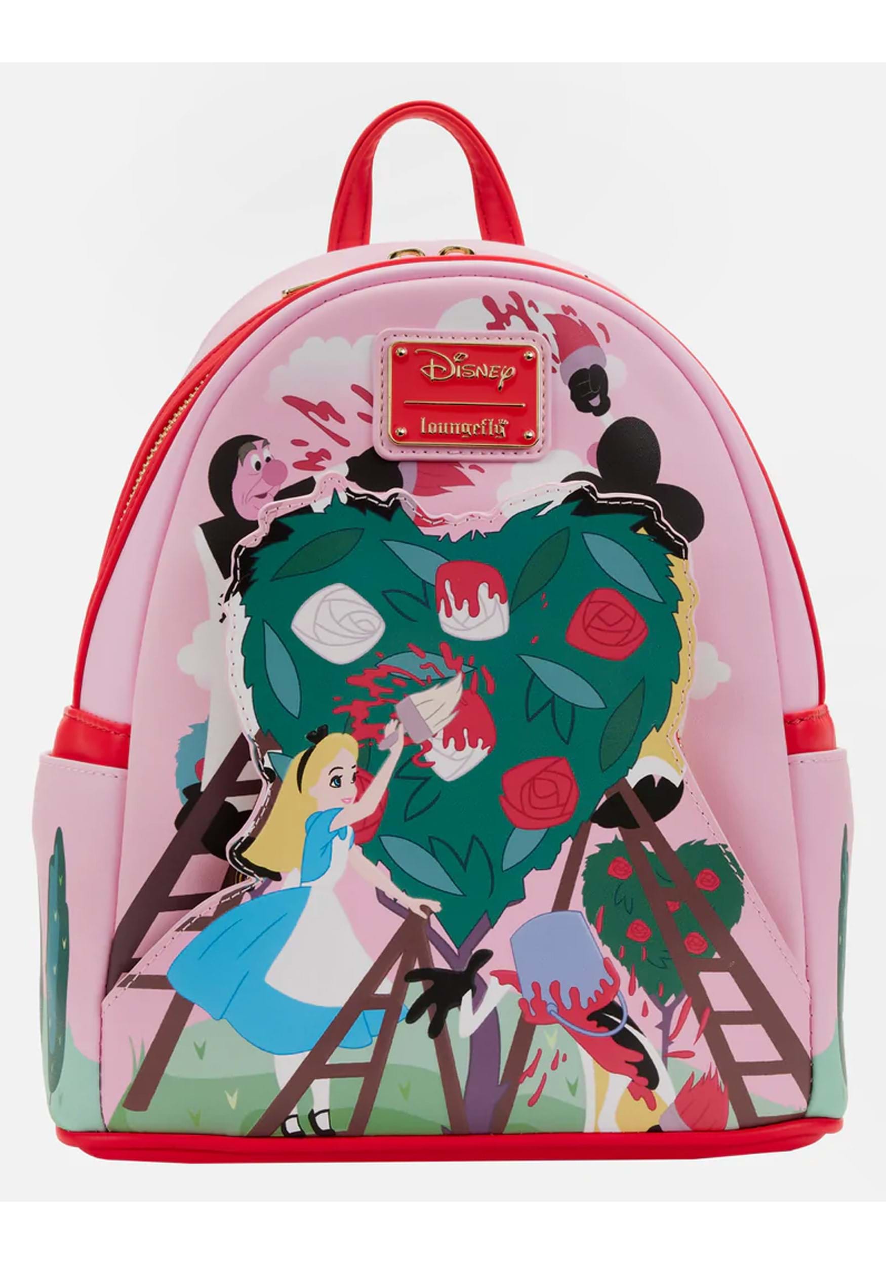 Disney Alice in Wonderland Painting the Roses Loungefly Mini Backpack