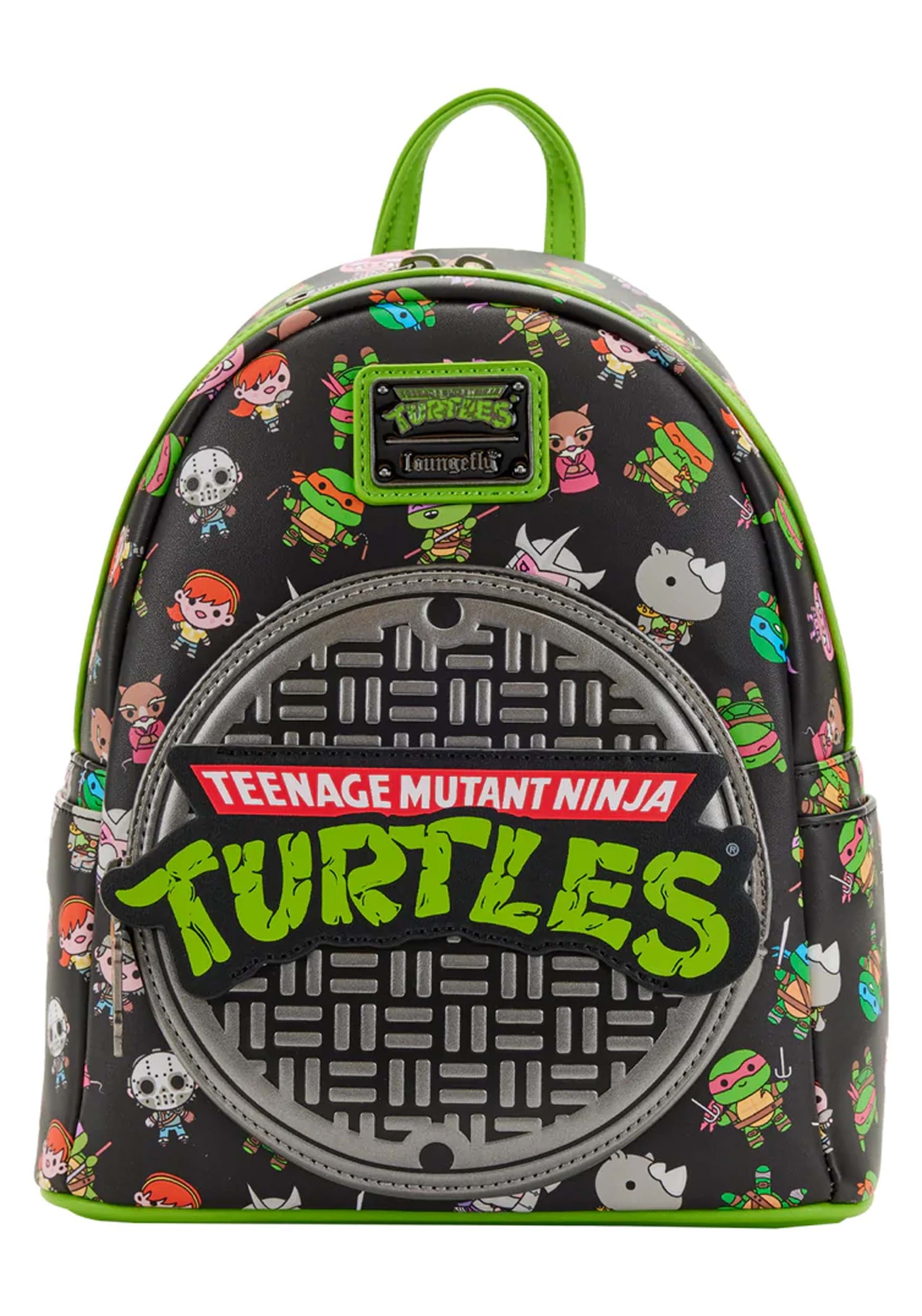 Loungefly TMNT Sewer Cap AOP Mini Backpack by Loungefly