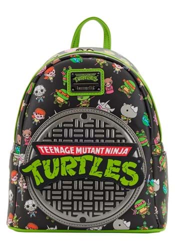 Loungefly TMNT Sewer Cap AOP Mini Backpack