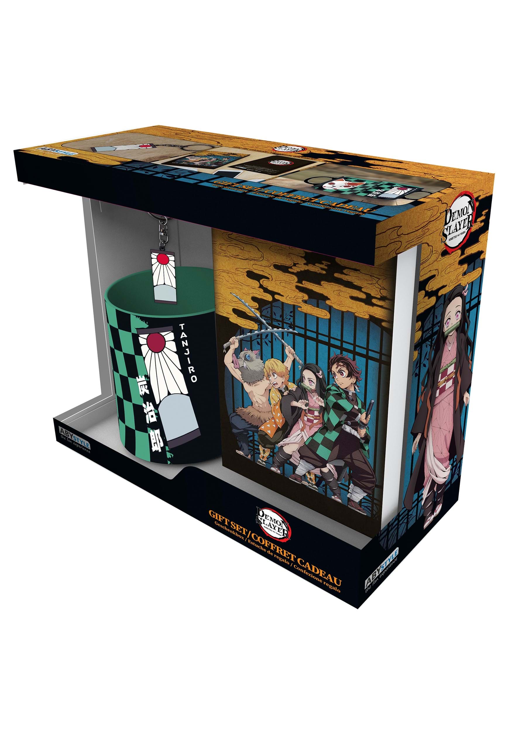 3 Piece Demon Slayer Tanjiro Mug Gift Set | Anime Gifts