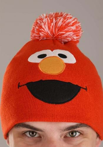 Adult Elmo Pom Pom Winter Hat | Sesame Street Accessories